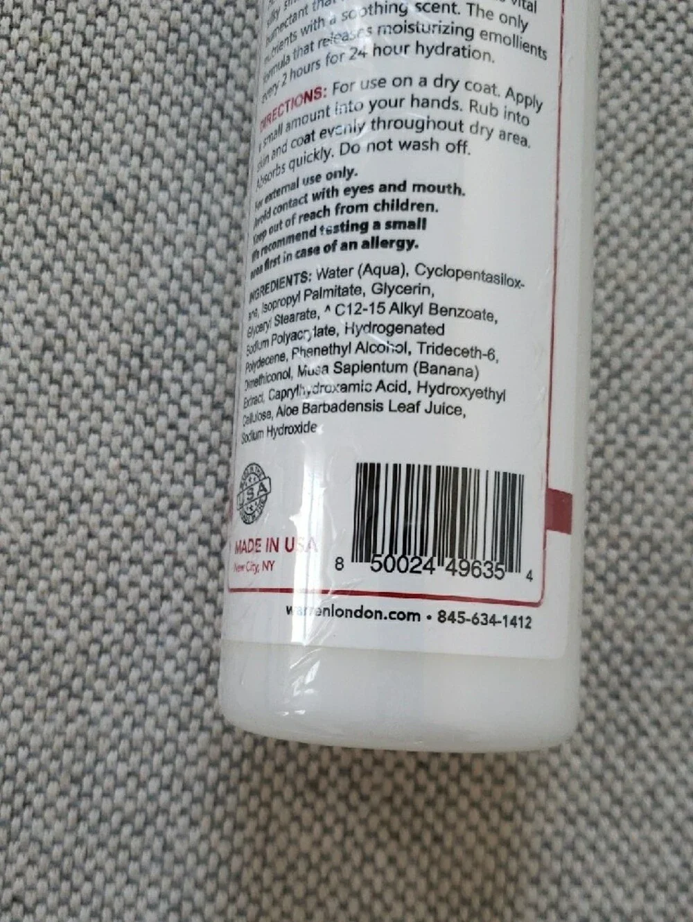 Warren London Unscented Hydrating Butter Leave-In Conditioner for Dogs 8 fl. oz.